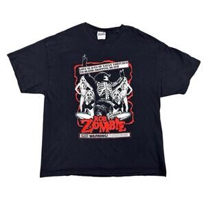 Rob Zombie Vintage T-Shirt XL Hanes Heavyweight Horror Graphic Y2K Metal Tee